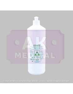 Gel per ultrasuoni flacone da 1 Lt con tappo dosatore