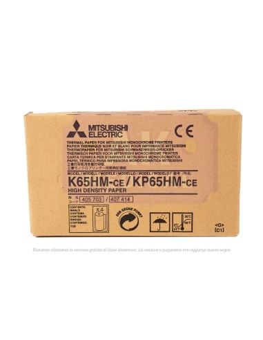 Carta per stampanti - Mitsubishi KP65HM-CE - in bianco e nero