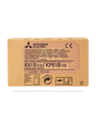 Carta per stampanti - Mitsubishi KP61B-CE - in bianco e nero