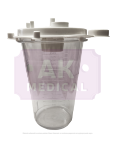 Vaso per aspirazione monouso non sterile,  da lt. 2