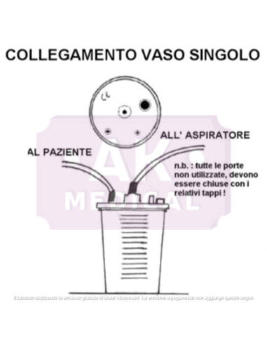 Vaso per aspirazione monouso non sterile,  da...