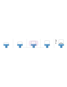 Loop ad ansa squadrata - Lunghezza 13 cm 2