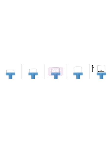 Loop ad ansa squadrata - Lunghezza 13 cm