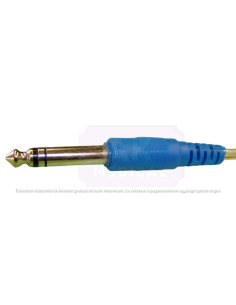 Cavo per connes. piastra con innesto Jack stereo 6.3 mm....
