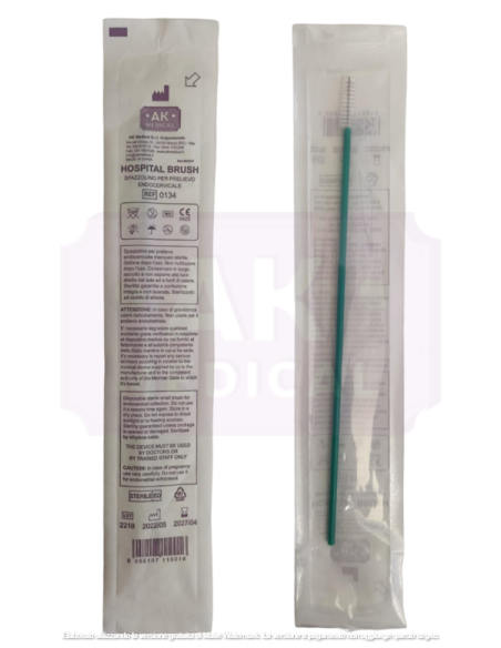 Spazzolino per prelievo endocervicale monouso sterile