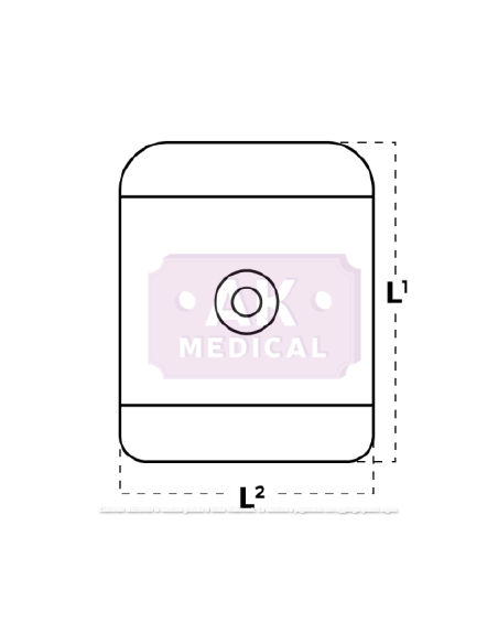 Elettrodi per E.C.G. adulti 40x32 mm liquid foam a bottone