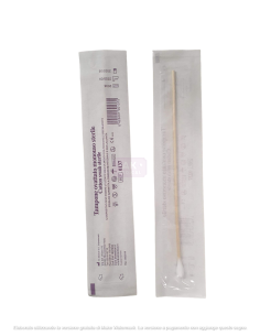 Tampone ovattato in legno monouso sterile