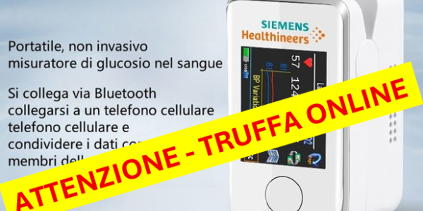 AK MEDICAL non è collegata a truffe online di glucometri